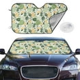 thumbnail image 2 of Daiia Hawaiian Style Windshield Sun Shade for Car SUV Truck (Medium ), Car Sun Shade Windshield, Car Shades for Front Windows, Sunshade for Car Windshield, 2 of 7