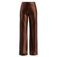 thumbnail image 4 of FNFYFH Womens Silk Satin Wide Leg Pants Casual Loose Soft Work Slacks Elastic High Waisted Business Dress Pants, 4 of 10