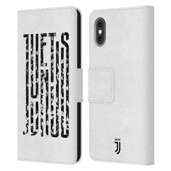 Head Case Designs Officially Licensed Juventus Football Club Graphic Logo Fans Leather Book Wallet Case Cover Compatible With Apple iPhone X / iPhone XS