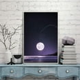 thumbnail image 3 of IDEA4WALL Framed Canvas Wall Art for Living Room, Bedroom Moon with Bright Canvas Prints for Modern Home Decoration Ready to Hang, 3 of 4