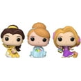 thumbnail image 2 of FUNKO Pocket POP!: Easter 3-Pack - Disney Princess Belle, Cinderella, Rapunzel, 2 of 3