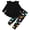 Black, variant on Lanbubble 1-5Y Toddler Girl 2-Piece Outfits Set Long Sleeve Ruffle Hem Top Floral Pants Fall Winter Kids Girl Clothes