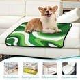 thumbnail image 6 of RMDQTR 3Pack Set of Small Pet Potty Pads Reusable Ultra-Absorbent Pet Training Pads Leak-Proof Pet Pads Deep Green Thick Lines, 6 of 7