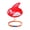 Red, variant on YIFAEUX Swimming Floating Ball with Adjustable Waist Dolphin-Shaped Inflatable Swim Buoy Anti-Drowning Airbag Safety Aid for Open Water Swimmers Kayaking Snorkeling