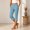 Sky Blue, variant on Capri Pants for Women High Waisted Straight Leg Stretch Lightweight Trousers Casual Work Golf Capris with Pockets Summer Fall Loose Breathable Pants Daily Travel Office Outfits, Beige L