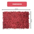 thumbnail image 2 of Home Weavers Leather Shaggy Collection Living Room Rug, Machine Washable Area Rugs, Rug For Living Room, Non Slip Accent Rugs, Soft Foldable Indoor Floor Rug, Easy To Clean, 5' x 8', Red, 2 of 2