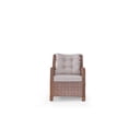 thumbnail image 2 of Angora Elegance Rattan Outdoor Furniture Set – Stylish Garden and Patio Set with Table, Triple Chair, 2 Single Armchairs, and 2 Stools, Conversation Sets Best for Yard, Pool or Backyard, Brown, 2 of 13