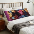 thumbnail image 4 of Yiaed Body Pillow Cover, Ultra Soft Microfiber Pillowcases, Breathable Long Pillow Case, Envelope Closure-Cartoon Big-Eyed Dog (20x54 inch)（Pillow core not included）, 4 of 5