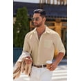 thumbnail image 3 of COOFANDY Mens Long Sleeve Button Down Shirts Untucked Shirts for Men Casual Dress Shirts Wedding Shirts, 3 of 6