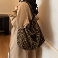 thumbnail image 3 of KKLDOGS Large Capacity Printed Hobo Shoulder Bag, Casual Soft Fabric Crossbody Tote, Oversized Sling Purse for Shopping, Travel & Daily Outings, 3 of 4