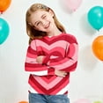 thumbnail image 3 of Bixock Toddler Boys and Girls Tops,Kids Long Sleeve Tops Valentine Print Round Neck Sweatshirt Casual Wear for Boys Girls Age 2-14 Tops, 3 of 5