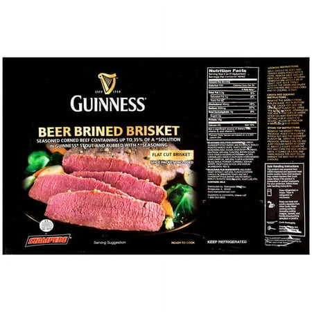 Guinness Beer Brined Flat Cut Brisket