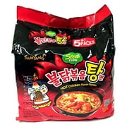 Samyang Korean HOT Spicy Noodle Fire Chicken Flavor Challenge Ramen Stew Type 5 Pack Buldak Bokkeum Tang Myun NEW