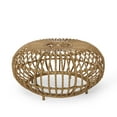 thumbnail image 2 of Lunsford Outdoor Wicker Coffee Table, Light Brown, 2 of 8