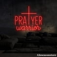 thumbnail image 4 of Glowneon Prayer Warrior Neon Sign, Prayer Warrior Led Sign, Cross Neon Light, Christmas Decoration, 4 of 5