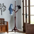 thumbnail image 3 of WOOW DEPOT Large Wood Coat Rack Heavy Duty Freestanding Clothes Hanger Stand w/ Stable Base & 8 Tree Branch Hooks for Entryway Hallway Bedroom, 3 of 11