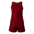 thumbnail image 4 of JAJAHO Tankini Swimsuits For Women 2 Piece Solid Color Swimwear Tank Top With High Waisted Swim Shorts Bottoms Trendy Beachwear, 4 of 5