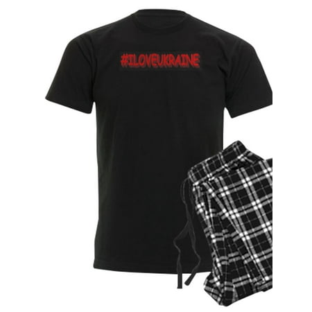 

CafePress - #I LOVE UKRAINE Design. Buy Now Pajamas - Men s Dark Pajamas