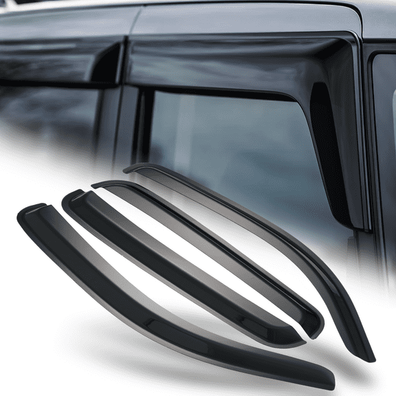 M-AUTO 4 Pieces Window Visor Shade Vent Rain Wind Deflector for 2005-2023 Toyota Tacoma Extended Cab