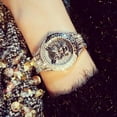 thumbnail image 3 of BS New Watch Chain Watch Fashion Brand Women's Watch Full of Diamonds Quartz Watch Popular Fashion Leopard Print Full Diamond, 3 of 6