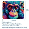 thumbnail image 5 of Monkey Printed Square Gaming Mouse Pad, 8.3x9.8 Inch Non-Slip Rubber Bottom Mousepad for Office and Gaming, 5 of 6