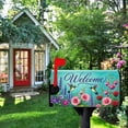 thumbnail image 3 of Mailbox Covers Magnetic Standard Size Spring Summer Welcome Colorful Floral Hummingbird Mailbox Cover for Home Garden Outdoor Yard Decor 21x18 Inch, 3 of 6