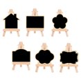 thumbnail image 3 of SWETRACE 6Pcs Desktop Message Board Rectangular Shape Rustic Style Black White Frame for Cafe and Restaurant, 3 of 8