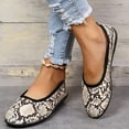 thumbnail image 6 of Lilgiuy Women's Shoes Round Toe Retro Snake Print Easy To Put On And Take Off Lazy Casual Shoes, 6 of 6