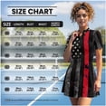 thumbnail image 6 of Jeiento Patriotic Matching Couple Outfits American Flag Men Zipper Shirt Short Sleeve Dry Fit Performance Collared Tops and Womens Short Sleeve Golf Clothes with Built in Shorts, 6 of 6