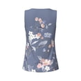 thumbnail image 5 of Picia Watercolor Flowers Butterfly Pattern Women's Workout Tank Top,Breathable Activewear,Slim Fit Athletic Top,Versatile Workout Moisture-wicking top-Medium, 5 of 9