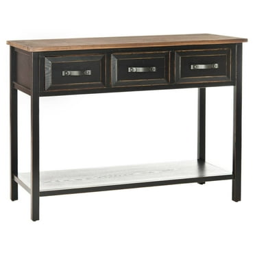 Decor Therapy Taylor Four Drawer, Décor Therapy Taylor Four Drawer Console Table Black