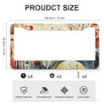 thumbnail image 3 of 2 Pieces Watercolor Illustration Fall Leaves License Plate Frames Thanksgiving Autumn Halloween License Plate Cover Front Plates Frames Car Tag Frame Aluminum Metal 2 Holes for US And CA, 3 of 6