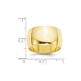 thumbnail image 3 of 10K Yellow Gold Ring Band Wedding Standard Half Round, 3 of 3