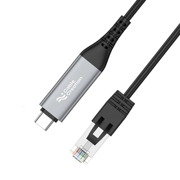 1000Mbps Gigabit Ethernet Type C to RJ45 Cable for Fast Speed Stable Corded Connection Plugs Play Design