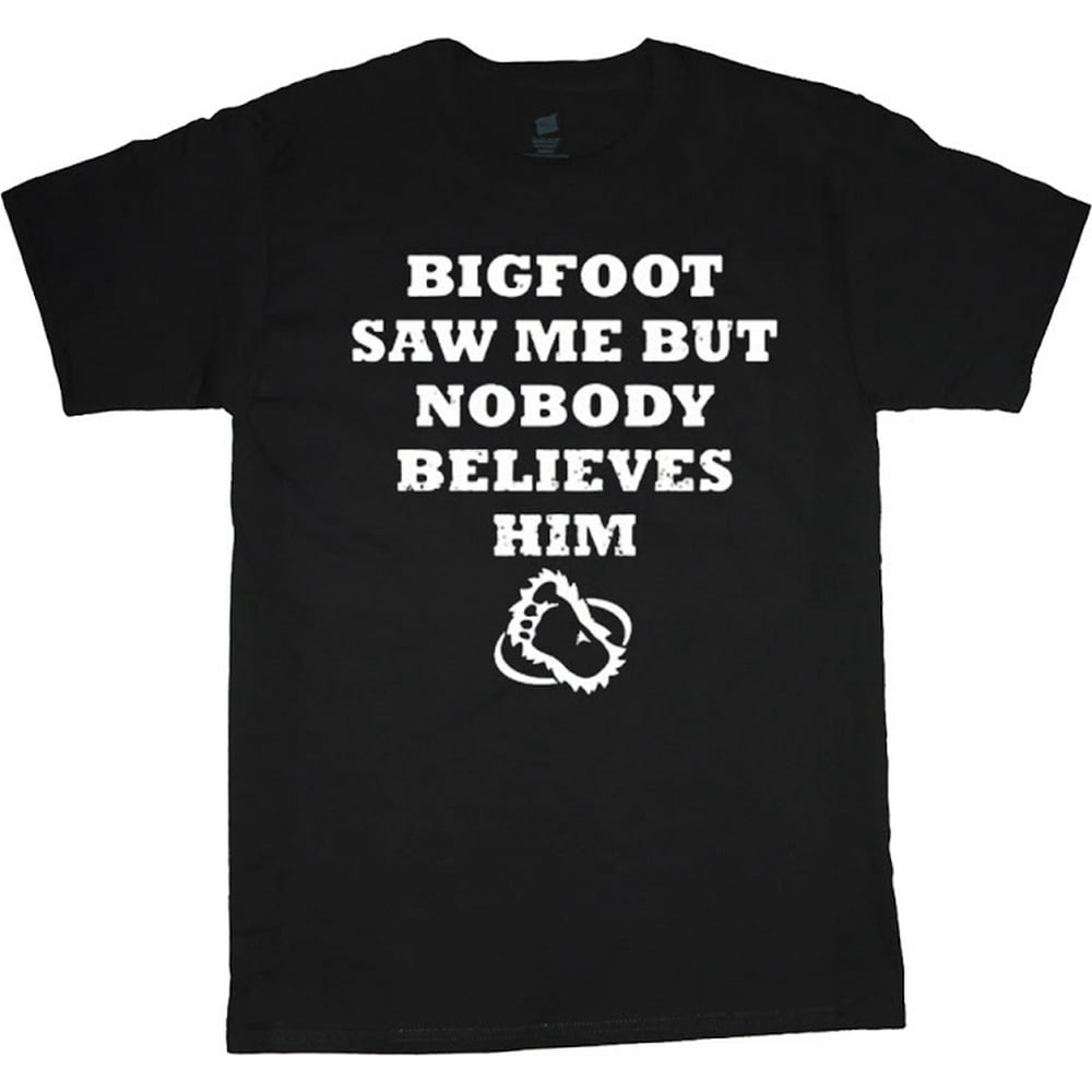 Decked Out Duds - Bigfoot Funny T-shirt Men's Big and Tall Graphic Tee 
