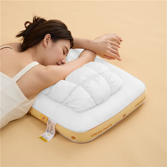 Oggfader Pillows for Bed King Pineapple Bag Pillow Pillow Core Washable Puff Cotton Neck Pillow Household Pillow Core