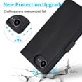 thumbnail image 3 of for iPhone 16e Case Detachable Magnetic Wallet Case with Card Holder, 2 in 1 PU Leather Flip Folio Case with Kickstand Wrist Strap Shockproof Protective Phone Case Cover for iPhone 16e, Black, 3 of 7