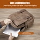 thumbnail image 4 of Mochila Retro de piel sintética PU para hombre puerto USB ordenador portátil mochila para ordenador viaje de fin de semana universitario, 4 of 8