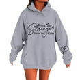 thumbnail image 2 of You Are Stronger Than The Storm Hoodies for Women Mental Health Matters Inspirational Positive Hooded Sweatshirt, 2 of 6