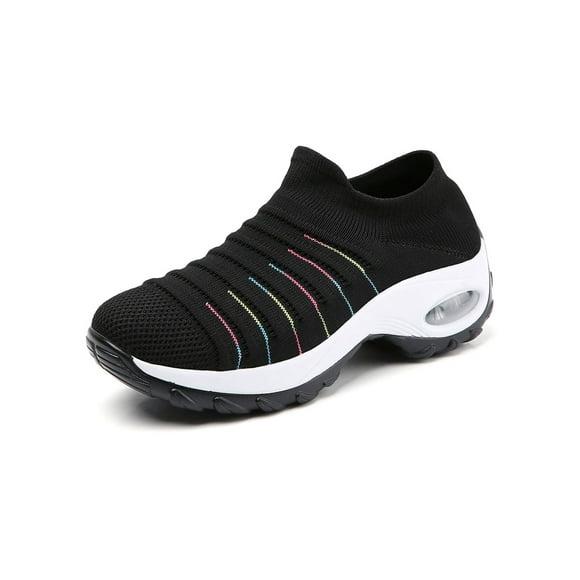 CVLIFE Chaussures de Course Athlétiques pour Femmes à Coussin d'Air Respirantes, à Enfiler, pour l'Extérieur