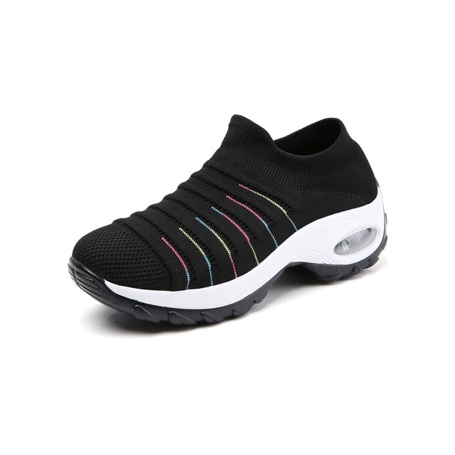 CVLIFE Chaussures de Course Athlétiques pour Femmes à Coussin d'Air Respirantes, à Enfiler, pour l'Extérieur