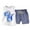 White, variant on EnJoCho Organic Boys Outfit Summer Kids Baby Boys Girls Sleeveless Top+Shorts Casual Wear Outfits Set Children Casual Sports Wear Clothing Sets 6-12 Months
