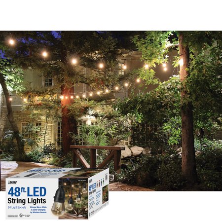 Feit Electric String Lights Awesome Feit 60ft LED Outdoor Weatherproof Color Changing String Light Set Feit Electric String Lights Awesome Feit 60ft LED Outdoor Weatherproof Color Changing String Light Set