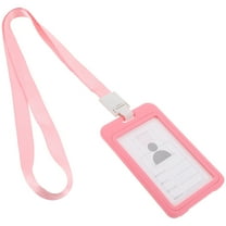 LOLIPPYY Student ID Card Holder with Privacy and Lanyard - 1 Set Secure Plastic Badge Holder