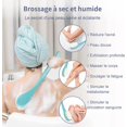 thumbnail image 5 of ZHAOCHENG Cepillo para espaldaCepillo de masajeCepillos de bañoCepillo de duchaCepillo corporalcon mango largoparamasaje exfolianteMejora de la circulación sanguínea(Azul), 5 of 5