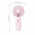 thumbnail image 2 of Fan Portable - Cute Handheld Turbo Fan with Rechargeable Battery, 5 Speeds, Small Hand Personal Travel Essentials for Women Makeup(Pink), 2 of 6
