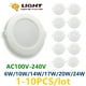 thumbnail image 2 of Luz LED blanca cálida superbrillante para cocina y estudio, luz descendente ultrafina montada en la oscuridad, AC100V-240V, 6W-24W, 1-10 piezas, 2 of 4