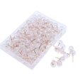 thumbnail image 1 of 100pcs/box Thumbtack Push Pins Acrylic Head With Steel Point - Cork Board, 1 of 2
