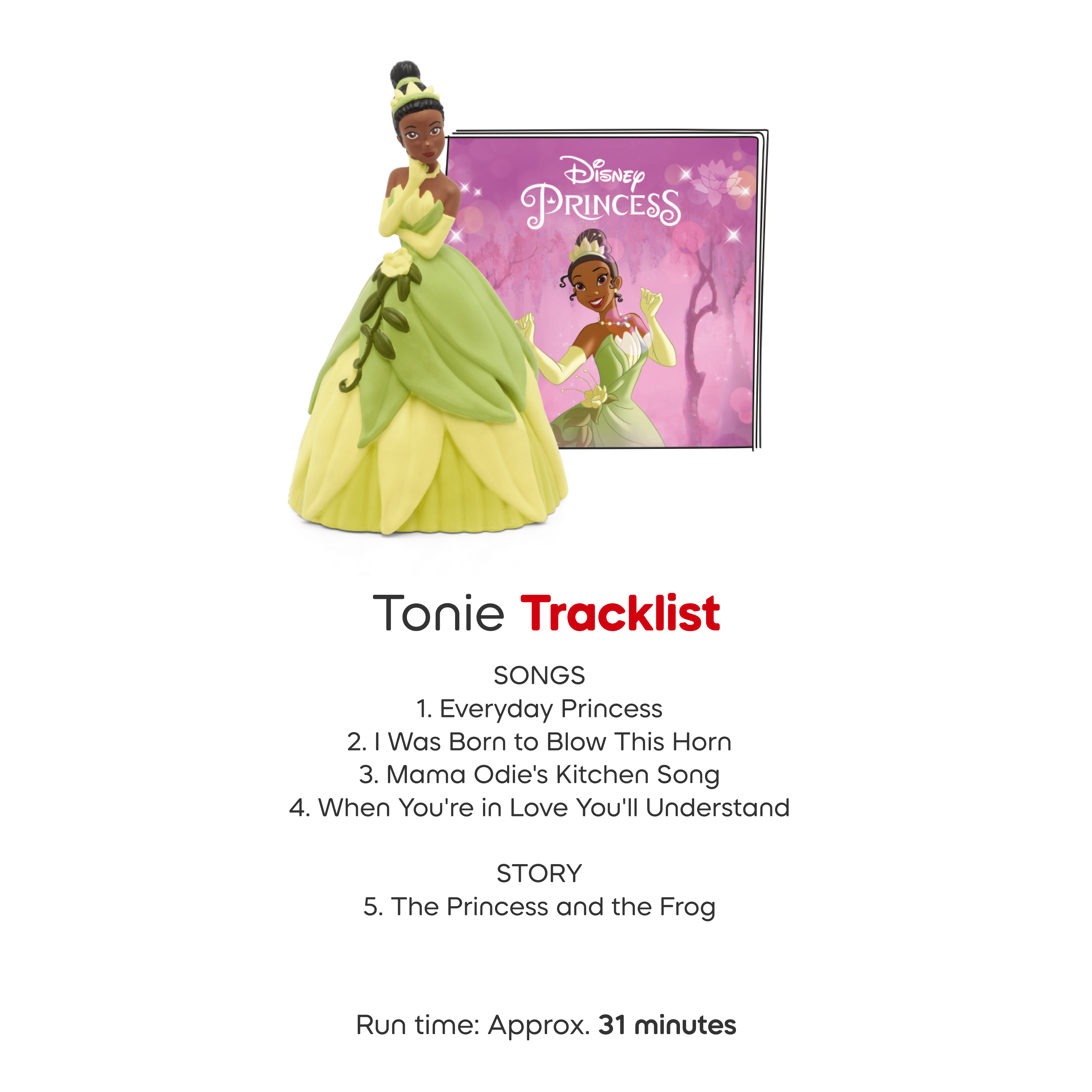 tonies Disney The Princess & The Frog Audio Play Figurine (English Only)