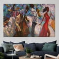 thumbnail image 3 of Oil Painting Print, African Singer Wall Decor, Jazz Musicians Art, African Pianist Poster, Jazz Wall Art, Jazz Singer Printed Canvas, Canvas Wall Decor - 5P Mix-Gallery Wrap, 3 of 9